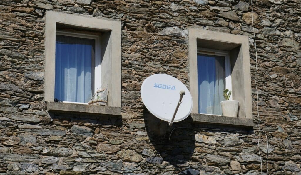 Satellite dish removal in Stoke Poges